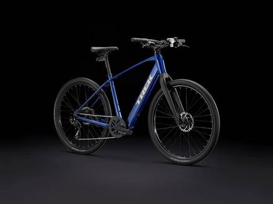 VTC Ã©lectrique TREK Dual Sport+ 2 Bleu Hex 250Wh