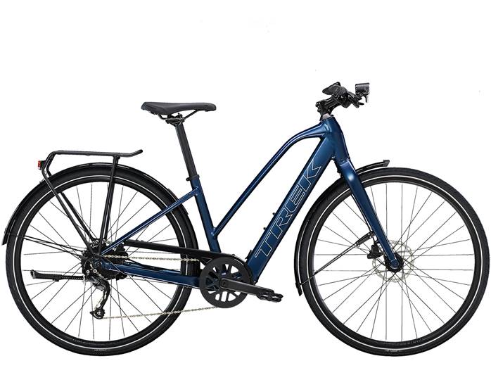 VÃ©lo Ã©lectrique Femmes TREK FX+ 2 Stagger Bleu Mulsanne 250Wh